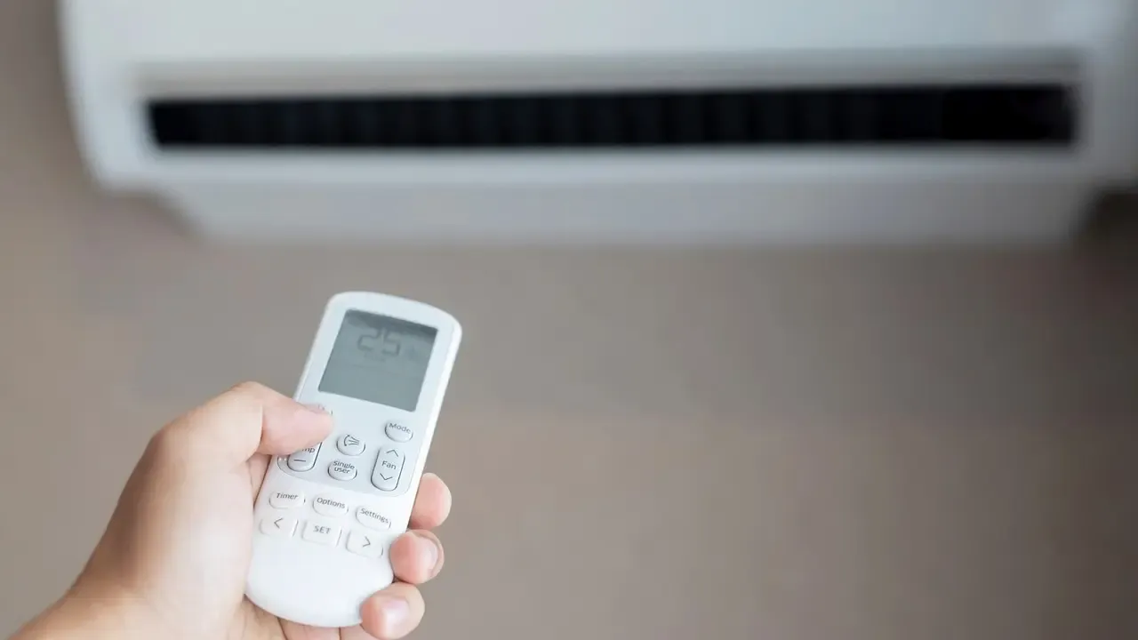 Ductwork and HVAC components in attic space